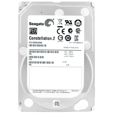 Hard Drive Seagate 1TB Constellation.2 ST91000640NS 7200RPM Sata III 2.5" Inch - Image 1 of 4
