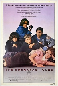 Original Vintage Movie Poster THE BREAKFAST CLUB One Sheet 1 Sh LINEN - Picture 1 of 5