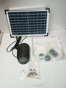 New Solar Aerator Air Pump Battery with Air Hoses and Bubble Stones Free Shipp - Picture 1 of 8