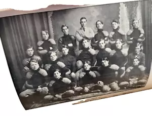 Vtg Football Team Photo SIOUX FALLS High School SOUTH DAKOTA 1908 6X8 BLACK & WH - Picture 1 of 1