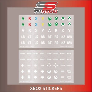 RUNDE XBOX-Aufkleber klar 20 mm Durchmesser für Arcade-Tasten - 2er-Set - Bild 1 von 3