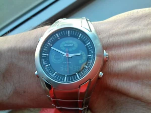 Citizen VINTAGE COLLECTION CHRONOGRAPH JQ4031-58E ANA-DIGITAL WATCH RARE NOS UHR - Bild 1 von 12