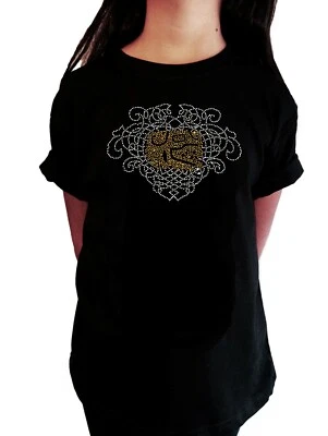 Camiseta Niñas Estrás "Cabeza de León Azteca Maya" en Todas las Tallas Foto 1 de 2