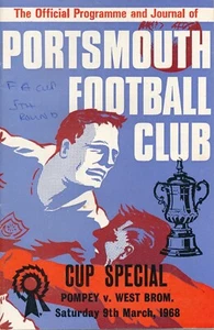 Portsmouth v West Brom (FA Cup) 1967/1968 - ¡Ganadores de la Copa AMB! - Imagen 1 de 1