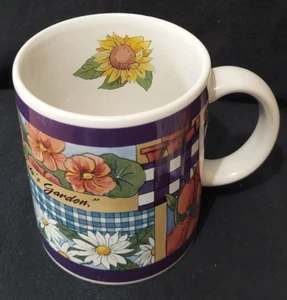 Friendship Coffee Mug Garden Flowers Judy Osburn Christian World Inc Cup Ceramic - Picture 1 of 11