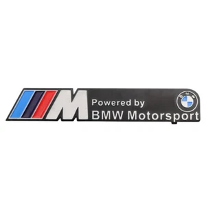 Powered by BMW Motorsport Aluminium Logo Emblem Ersatz 160 mm (6,29 Zoll x 29 mm (1,14 Zoll) - Bild 1 von 7