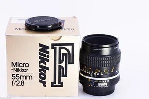 Nikon micro Nikkor 55mm f2.8 2,8 AIs Super Sharp macro Manual Focus Lens - Photo 1/12