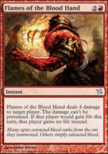 1x Flames of the Blood Hand NM, English MTG Betrayers of Kamigawa