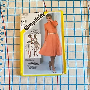 Womens Uncut 1980s Dresses Pattern Sizes 18 20 Simplicity 5487 - Picture 1 of 3