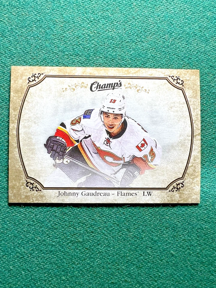 2015-16 Upper Deck Champ's Calgary Flames Hockey Card #281 Johnny Gaudreau Nice! - Image 1 of 2