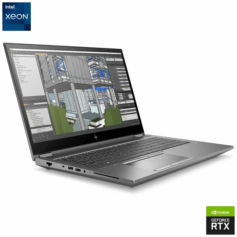 HP ZBook Fury 15 G8 4K Laptop: Intel Xeon, 1TB SSD, 64GB RAM, RTX A2000 Warranty - Image 1 of 4