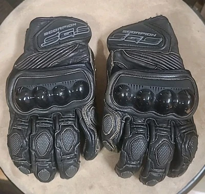 Guantes Scorpion EXO SGS MK I para hombre cuero negro medio Foto 1 de 4