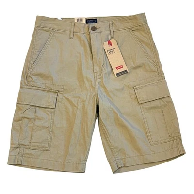 Levis Cargo Shorts Mens 30 Beige Mulit Pocket Ripstop Workwear Grunge Skater Y2K - Image 1 of 4