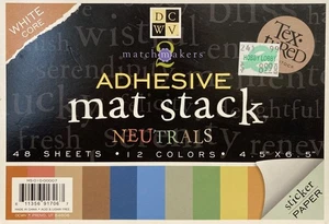 Almohadilla adhesiva para álbum de recortes DCWV - Neutral - 4,5" x 6,5" - Leer descripción - Imagen 1 de 1