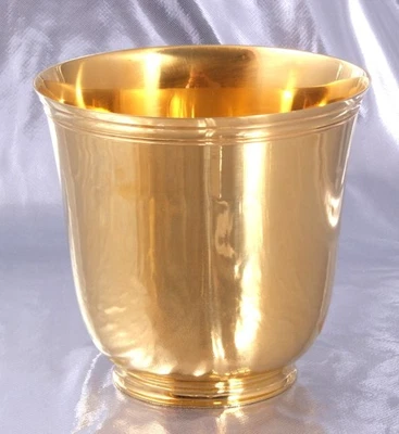 PUIFORCAT - SPLENDIDE GRANDE TRES LOURDE TIMBALE - ARGENT MASSIF MINERVE VERMEIL - Photo 1/4