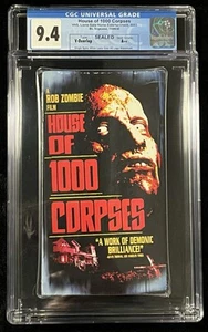 House of 1000 Corpses (VHS, 2003) Rob Zombie Kult Horror CGC 9.4 SEALED A++ - Bild 1 von 4