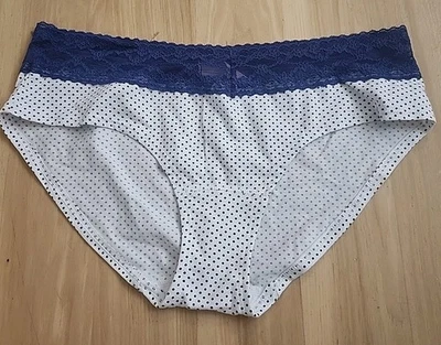 Bragas de algodón Victorias Secret encaje cintura tiro bajo Hiphugger 2014 lunares Foto 1 de 4