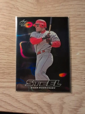 2023 Leaf Trinity Ivan Rodriguez Steel Lava /99 S-36 - Image 1 of 3