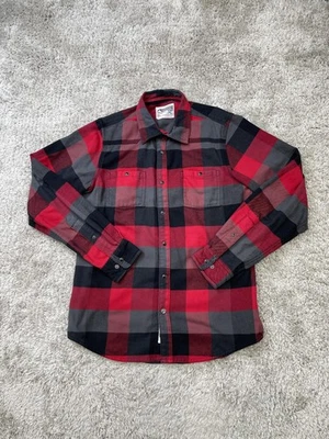 Mountain Khakis Shirt Mens Small Red Black Gray Plaid Flannel Western Outdoors - Image 1 of 4