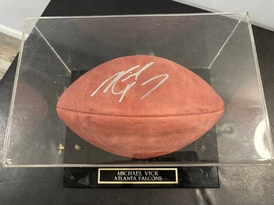 Michael Vick Autographed Football (Case Included) Atlanta Falcons - Image 1 of 4