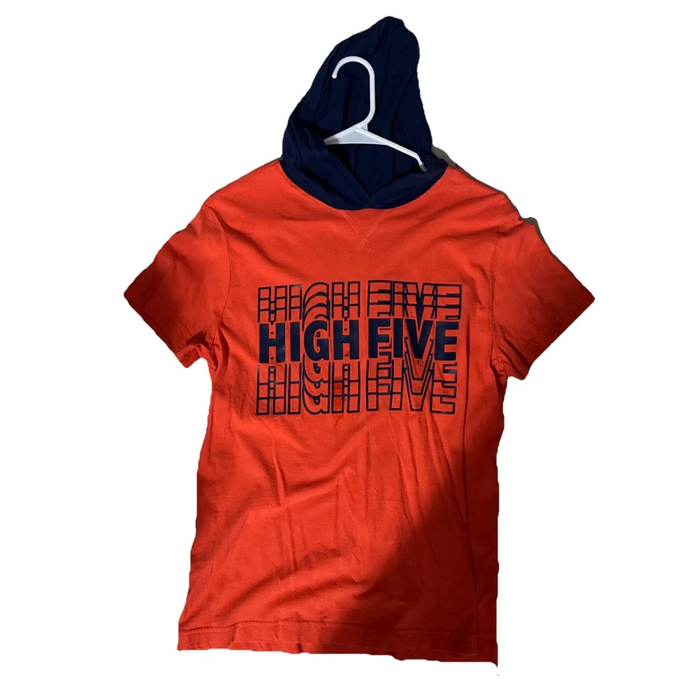 Camisa con Capucha Crazy 8 Informal Naranja Manga Corta Talla XL (12-14) Foto 1 de 4