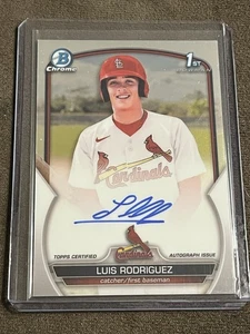 2023 Bowman Chrome - Prospect Autographs Luis Rodriguez #CPA-LR (AU, RC) - Picture 1 of 6