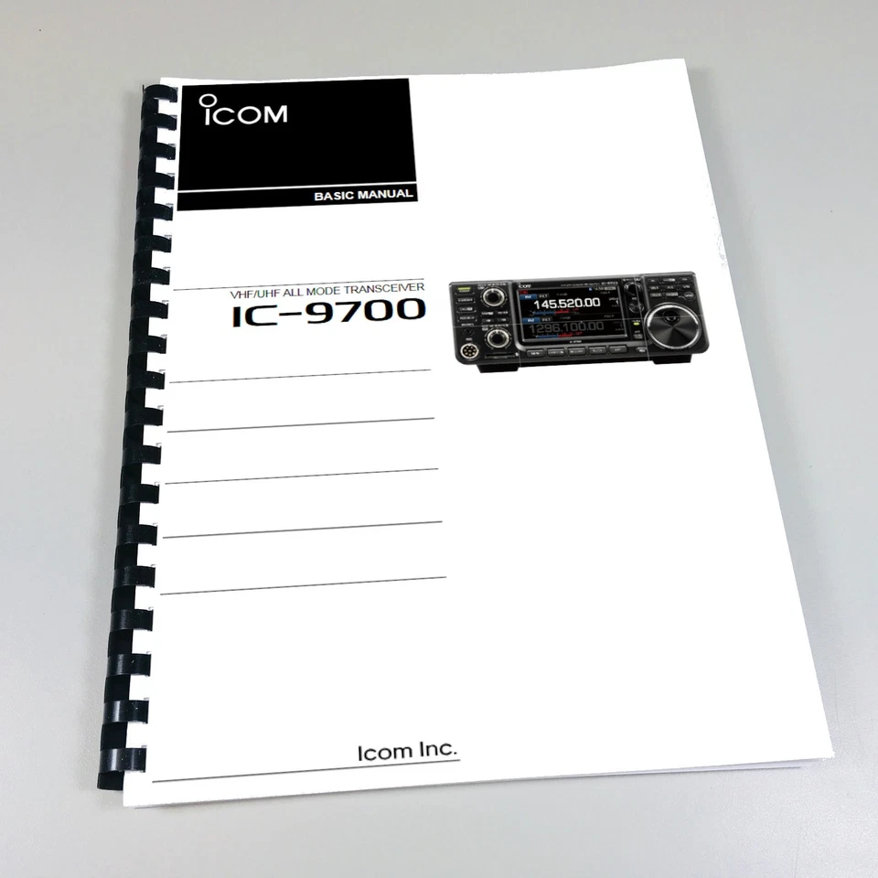 Icom IC-9700 Manual Básico 96 páginas color Foto 1 de 1