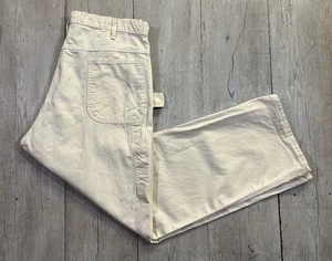 Pantalones de Carpintero Blancos Pintor Marca Punter Años 80 De Colección Talla 38x32 Hechos en EE. UU.  - Imagen 1 de 7