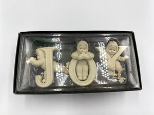 Dept 56 Snowbabies "JOY" Ornaments Set of 3 J.O.Y - Picture 1 of 6