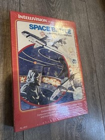 Vintage Space Battle Intellivision Video Game Mattel Sealed Shooter Red Box NTSC