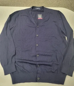 Charles Tyrwhitt Herren Marine Strickjacke Neu mit Etikett - Bild 1 von 4