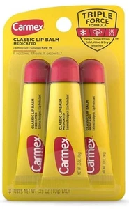 Carmex Classic Lippenbalsam 0,35oz - Original Geschmack, 3er Pack - Bild 1 von 2