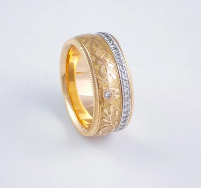 Wellendorff Ring Seidenglanz 18K Gelbgold Drehring Größe 55,5 - Bild 1 von 4