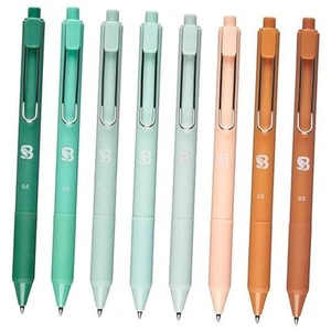 Gel Pens - Earthy, Matte Finish, Smooth Writing, No Bleed - Terracotta Black - Afbeelding 1 van 8