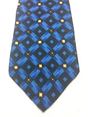 GUESS CORBATA HOMBRE AZUL NEGRO Y NARANJA 4 X 58   Foto 1 de 4