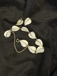 Vintage Norway Guilloche Sterling Bracelet And Earrings - Picture 1 of 4
