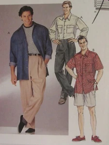 Amazing OOP McCALLS 7686 Mens Shirts Pants & Shorts PATTERN 48-50-52 UC - Picture 1 of 3