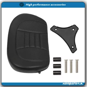 Almohadilla de respaldo de pasajero para Touring CVO Street Glide 1996-up costura negra NUEVO - Imagen 1 de 12
