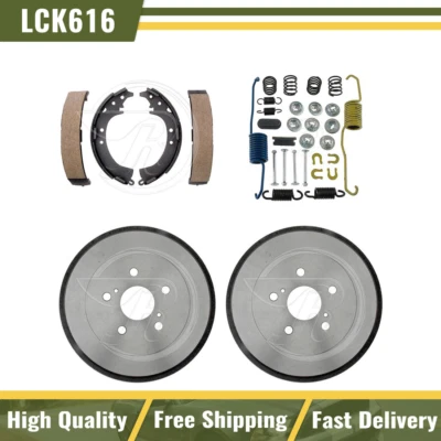 后刹车鼓和刹车鞋硬件弹簧套件适用于 2001 2002 年丰田 RAV4 — 第 1/4 张图片