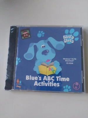 Blues Clues ABC Time Activities Vintage 1998 PC CD Very Rare Windows 95/98 IBM - Image 1 of 2