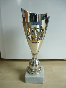 Fair-Play-Pokal in silber, mit Marmorsockel, 41 cm hoch - Bild 1 von 6