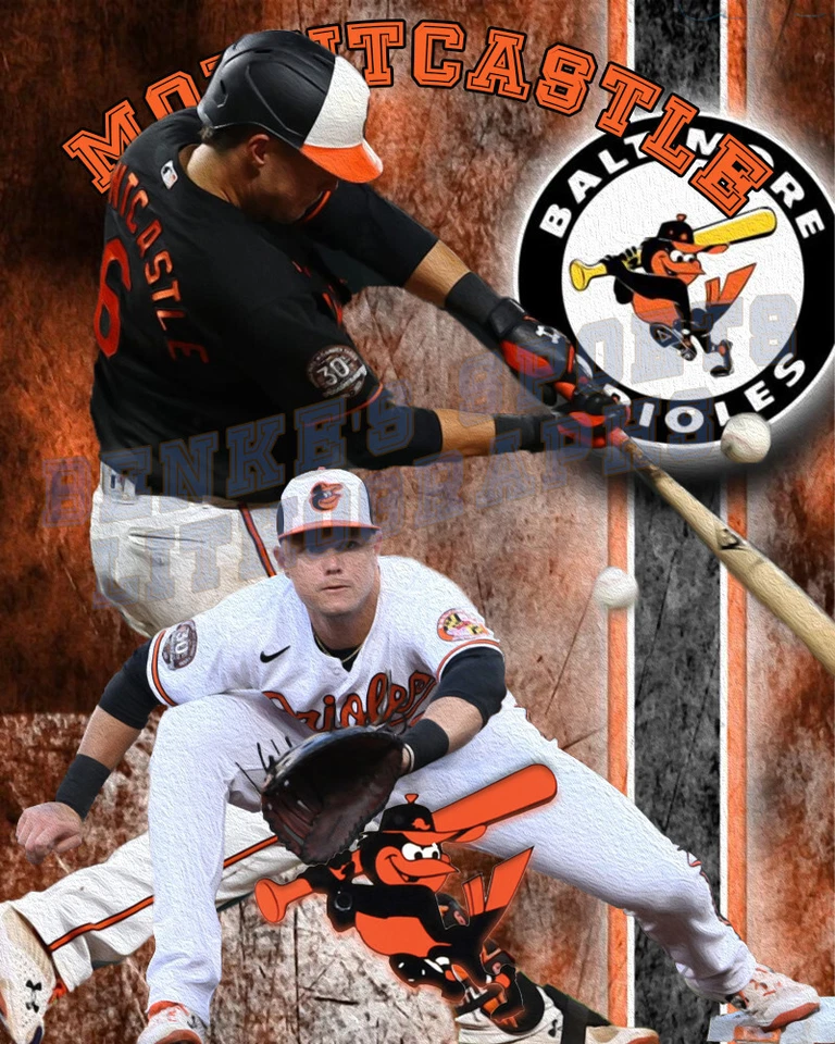 Baltimore Orioles Lithograph print of  Ryan Mountcastle 2023 - Image 1 of 1