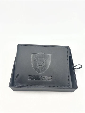 Team Sports America Leather Oakland Raiders Bi-fold Wallet 7WLTB3822 READ!!!! Cover