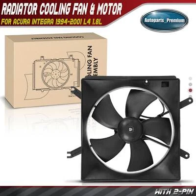 Conjunto de ventilador de refrigeración del radiador izquierdo con cubierta para Acura Integra 1994-2001 1,8 L Foto 1 de 4