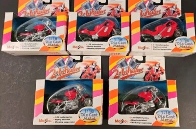 (5) MOTOS DE METAL FUNDIDO A PRESIÓN MAISTO 2 RUEDAS 1:18 VINTAGE 1996 HONDA SIN PRECIO BASE BMW Foto 1 de 4