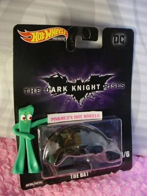 DC BATMAN The DARK KNIGHT RISES THE BAT 4/6☆black; ☆2019 Hot Wheels Premium - Image 1 of 2