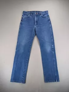 Wrangler Jeans Mens Size 34 Blue Denim Straight Fit Classiccore 13MWZ - Picture 1 of 10