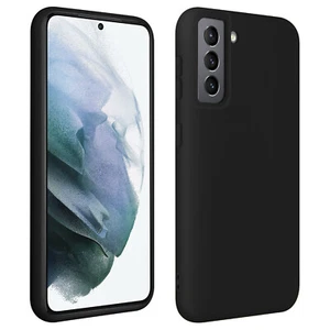 Case Samsung Galaxy S21 Silicone Soft Gel Finishing Soft Touch Black - Picture 1 of 5