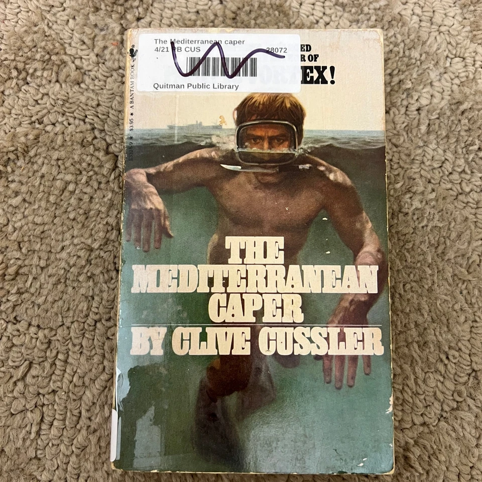 The Mediterranean Caper Mystery Paperback Book by Clive Cussler from Bantam 1981 - Image 1 of 4