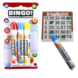 Bingo Marker 3 Stück Stifte zum Markieren Bingo Lotto 10mm breit - Bild 1 von 2